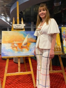 التشكيلية رويدا الرافعي
