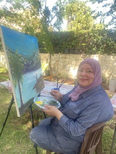 التشكيلية حياة أدهم