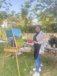 التشكيلية فدوى حمدان