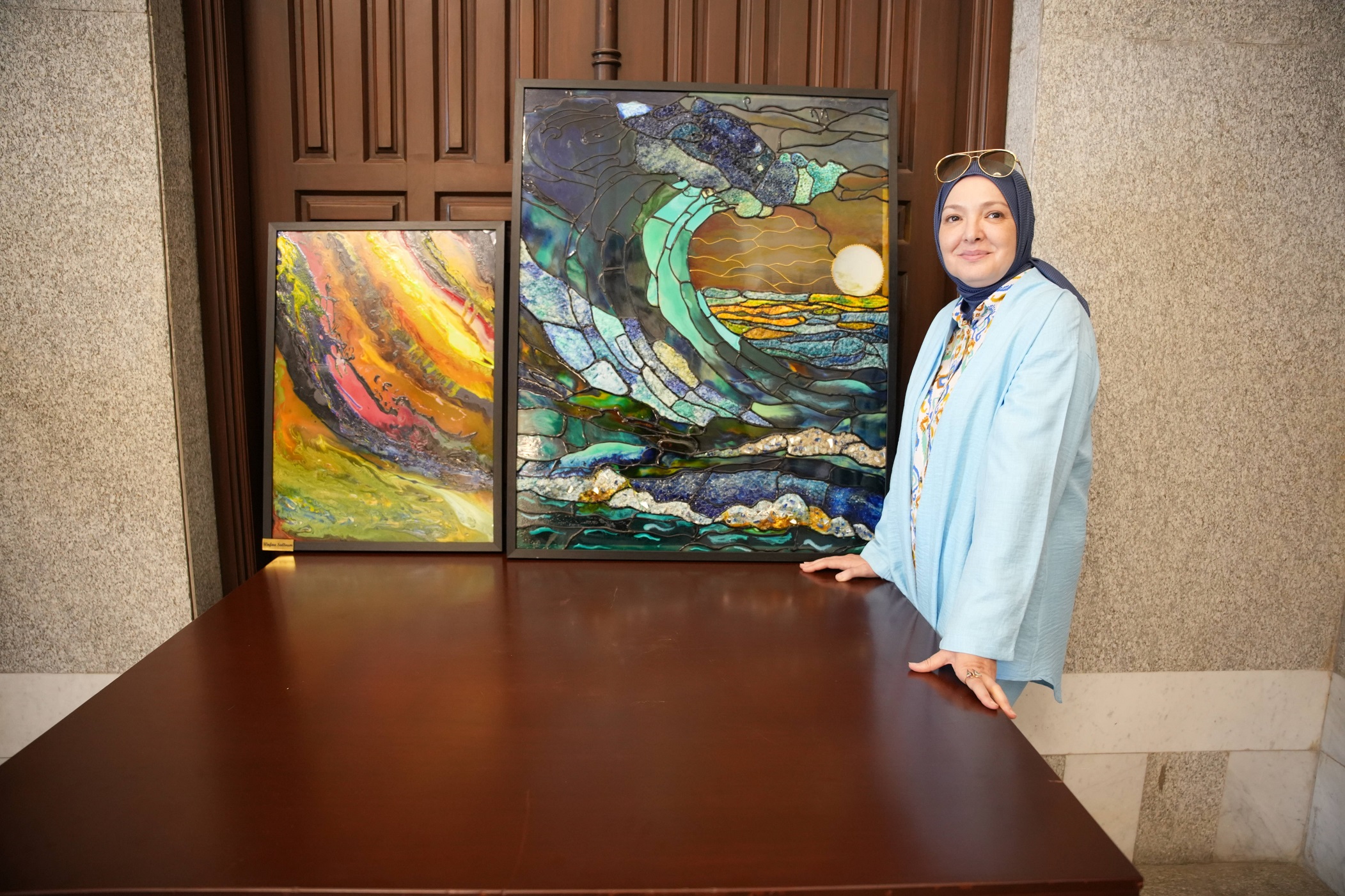 التشكيلية وفاء سلوم