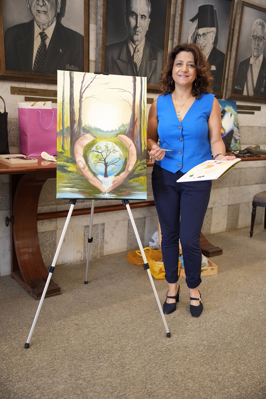 التشكيلية جيزيل بو سمعان 