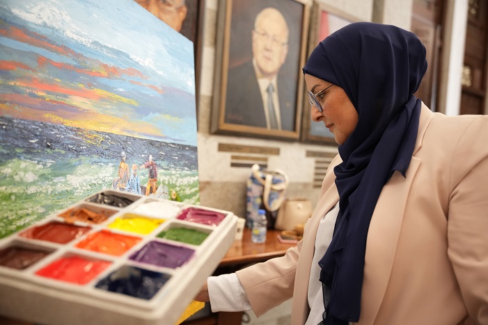 التشكيلية فدوى حمدان 