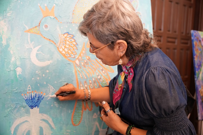 التشكيلية مها ابو شقرا 