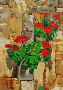 التشكيلية يسرى حبحاب