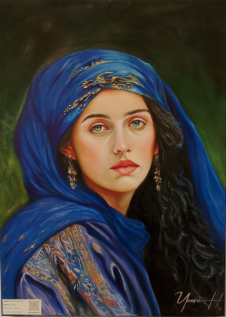 التشكيلية يسرى حبحاب