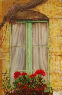 التشكيلية يسرى حبحاب