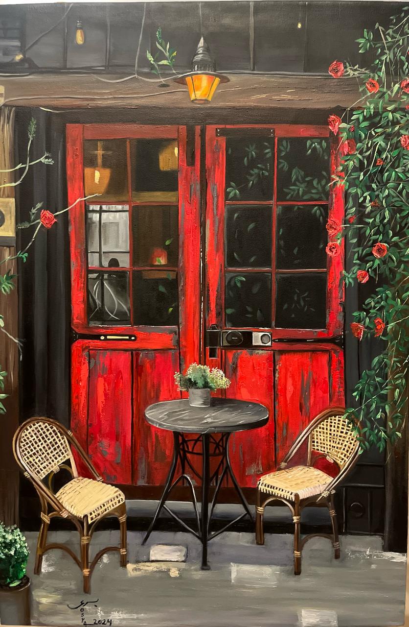 التشكيلية يسرى حبحاب 