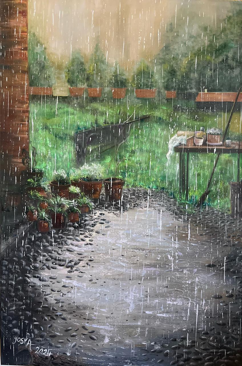 التشكيلية يسرى حبحاب 