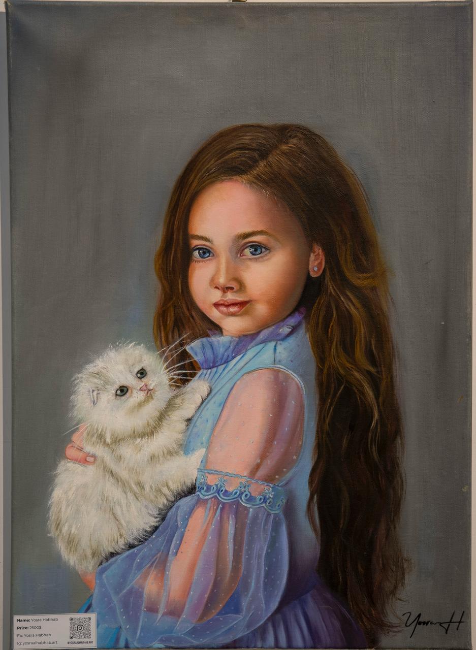 التشكيلية يسرى حبحاب 