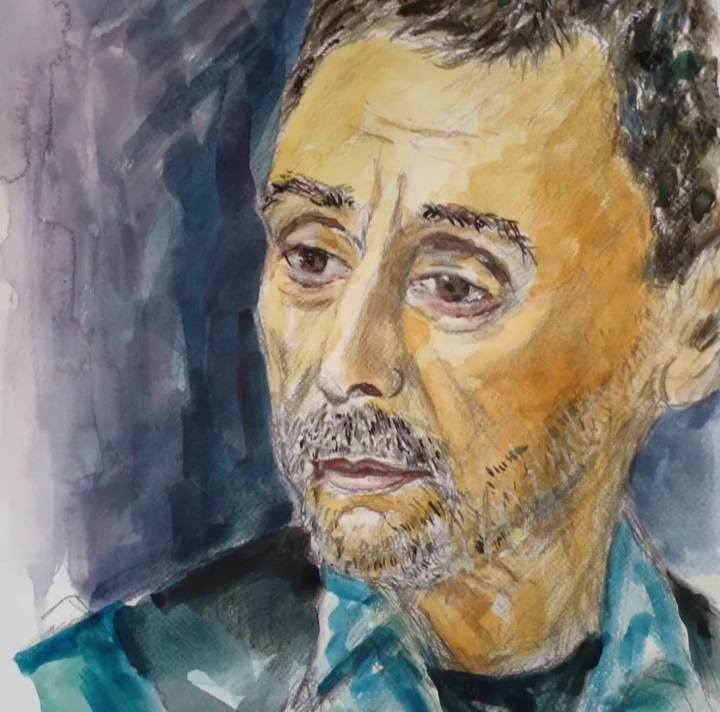 لوحات عن الفنان زياد الرحباني