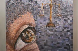 عين العدالة على قماشة الفن: فدوى حمدان تُهدي لوحتها إلى لقاء المثقّف اللبناني