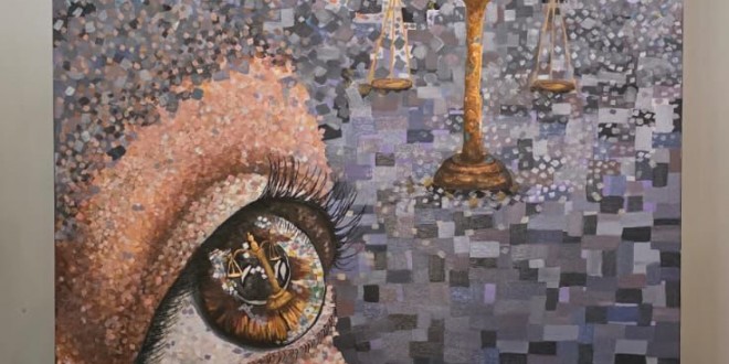 عين العدالة على قماشة الفن: فدوى حمدان تُهدي لوحتها إلى لقاء المثقّف اللبناني