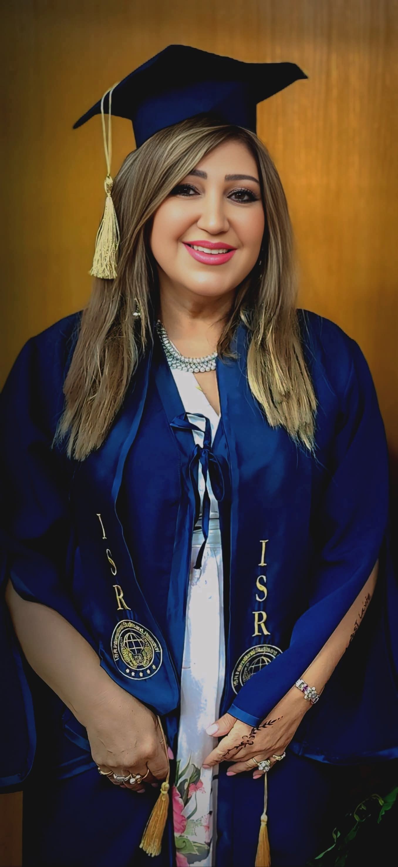 ريما عوام تحصد الدكتوراه في العلاج النفسي بالفن التشكيلي