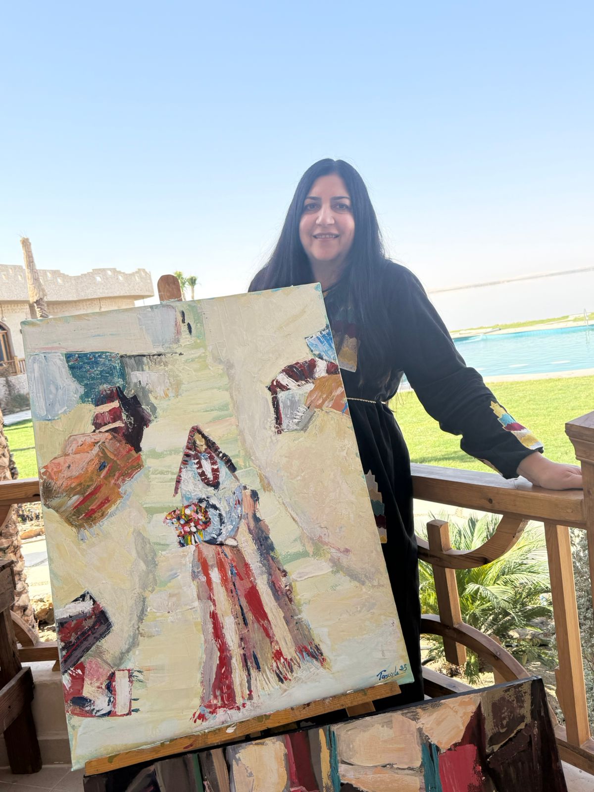 التشكيلية بسكال مسعود 