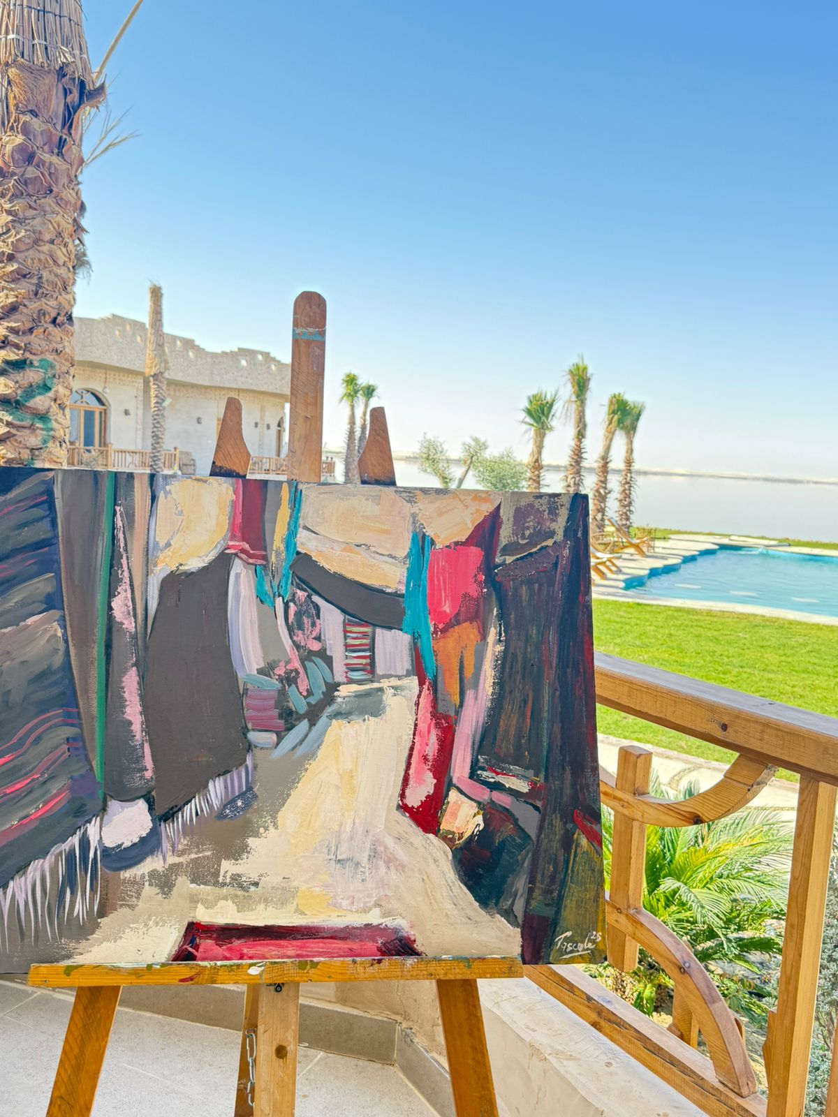 التشكيلية بسكال مسعود 