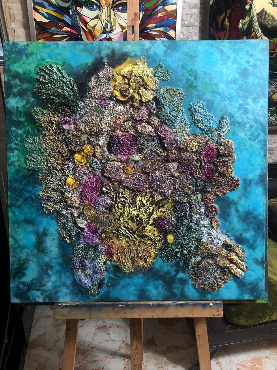 التشكيلية وفاء سلوم 