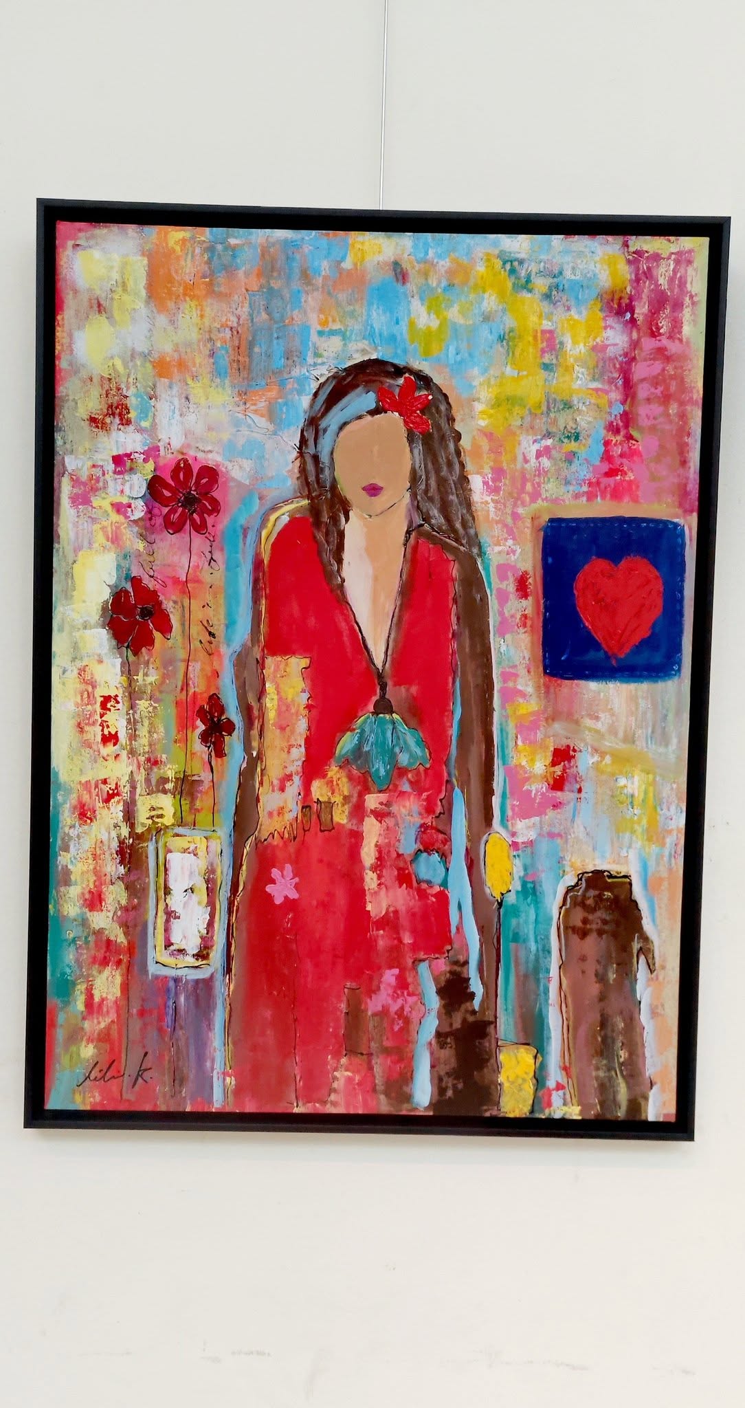 لوحة ليلي قزان "الصوت الذي بقي"