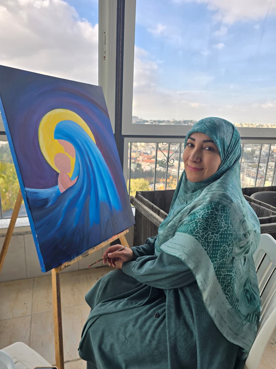 التشكيلية فرح شكر 