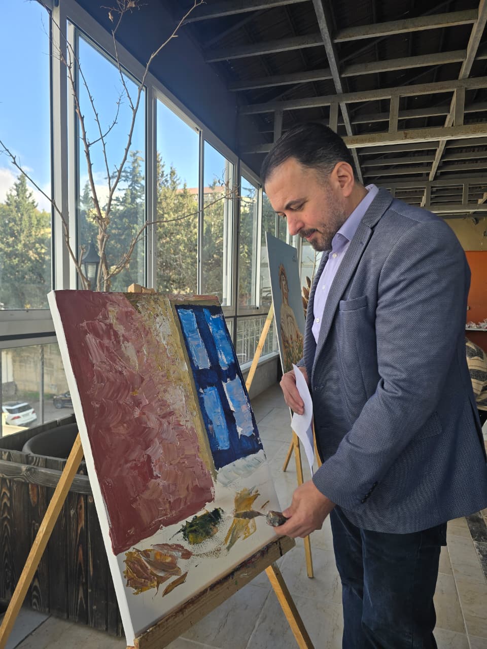 التشكيلي محمد علوش 