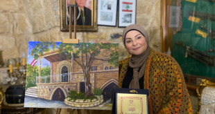 التشكيلية فدوى حمدان في بيت الإستقلال بشامون