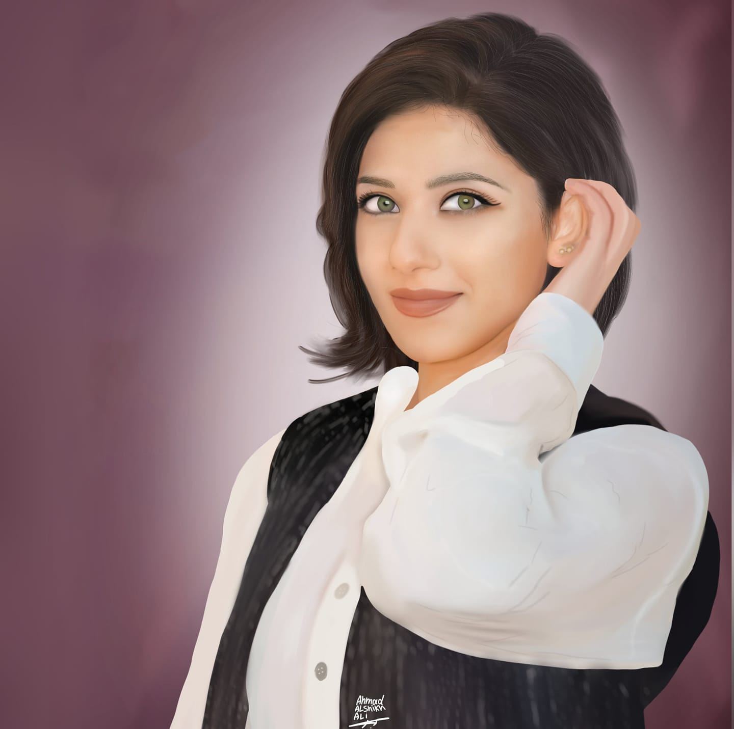 الفنانة التشكيلية آية ظفّور 