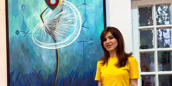 الفنانة التشكيلية العراقية نور عبد علي