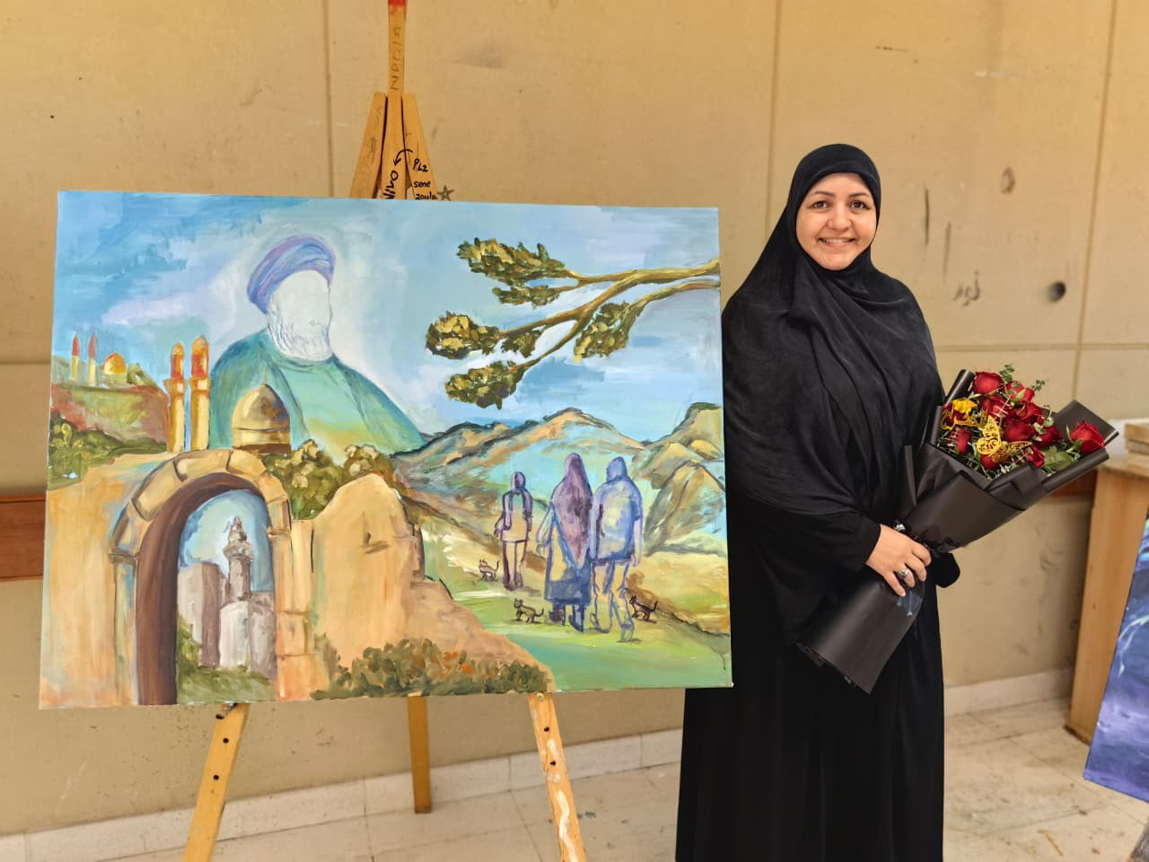 الفنانة التشكيلية الشابة أمل عيسى 