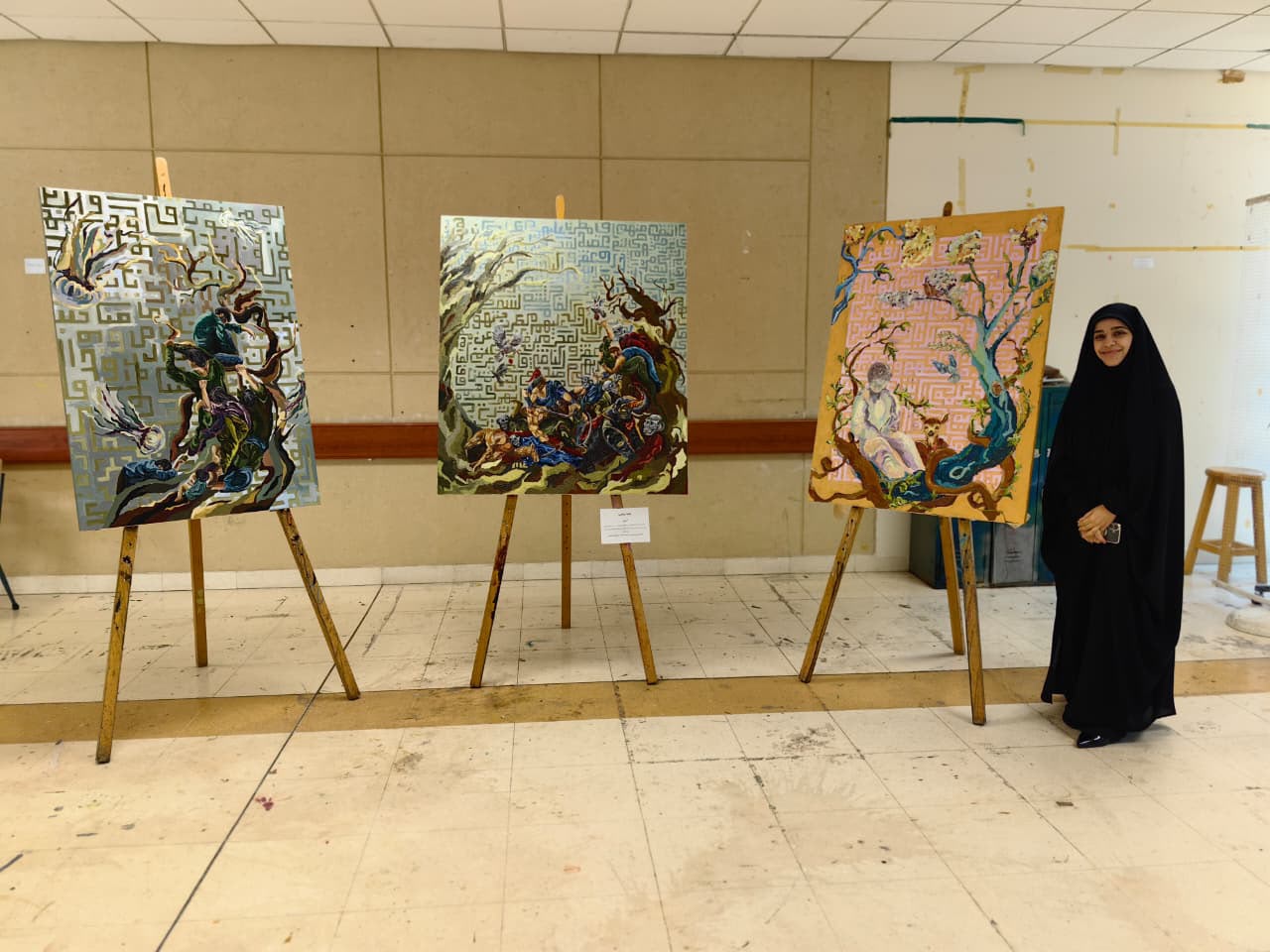  الفنانة التشكيلية الشابة علياء زغيب 