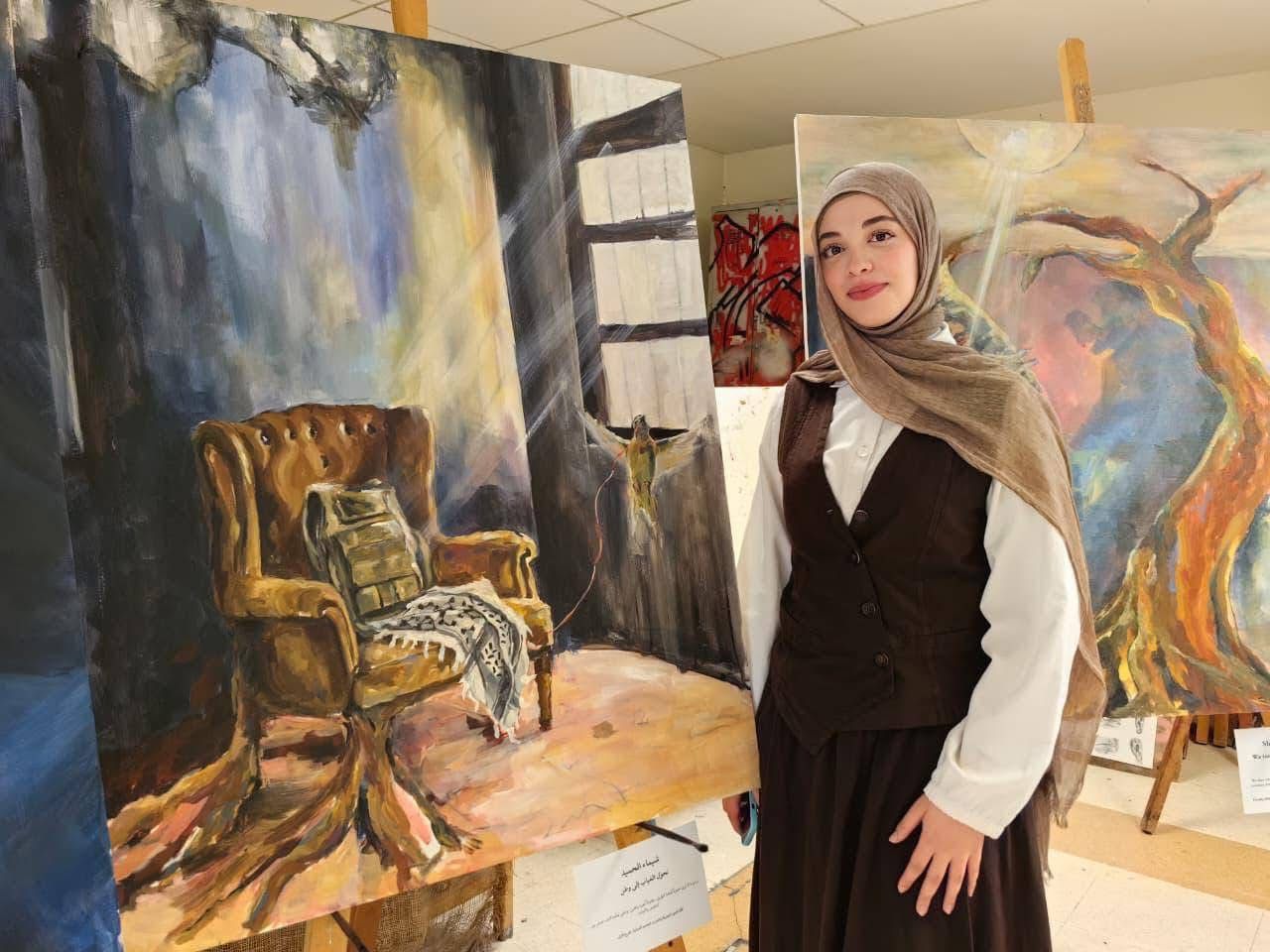 الفنانة التشكيلية الشابة شيماء الحميد