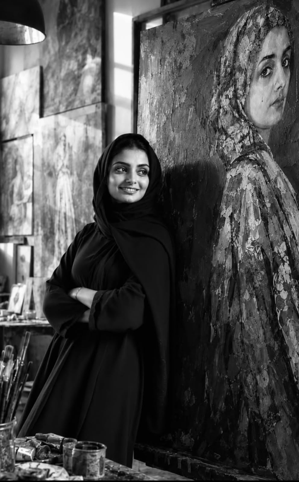 الفنانة التشكيلية السعودية فاطمة النمر