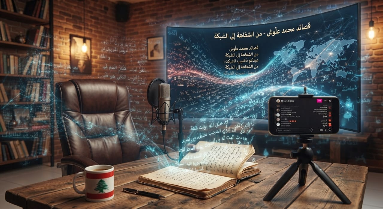القفزة الانتقالية للشعر المحكيّ اللبنانيّ المُعاصِر نحو الرقمَنة من خلال قصائد الفنّان محمد علّوش 