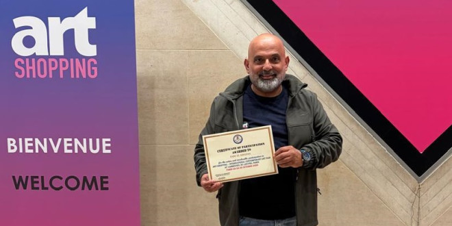 الفنان التشكيلي فادي الخنسا يُشارك في معرض "Art Shopping" الدولي بباريس